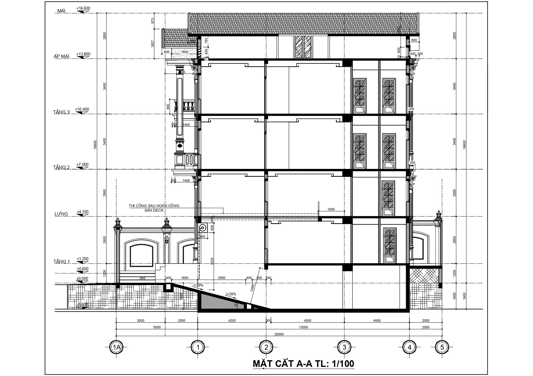 Biệt thự tân cổ điển 4 tầng mái nhật đẹp sang trọng, ấn tượng - anh vũ (tphcm)