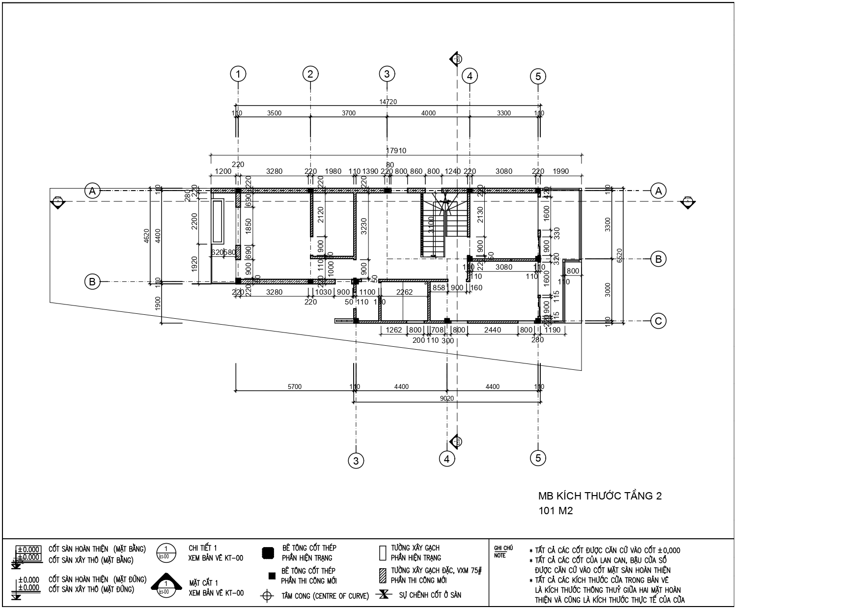 Thiết kế nhà phố hiện đại 1 trệt, 1 lầu, tum và sân thượng độc đáo
