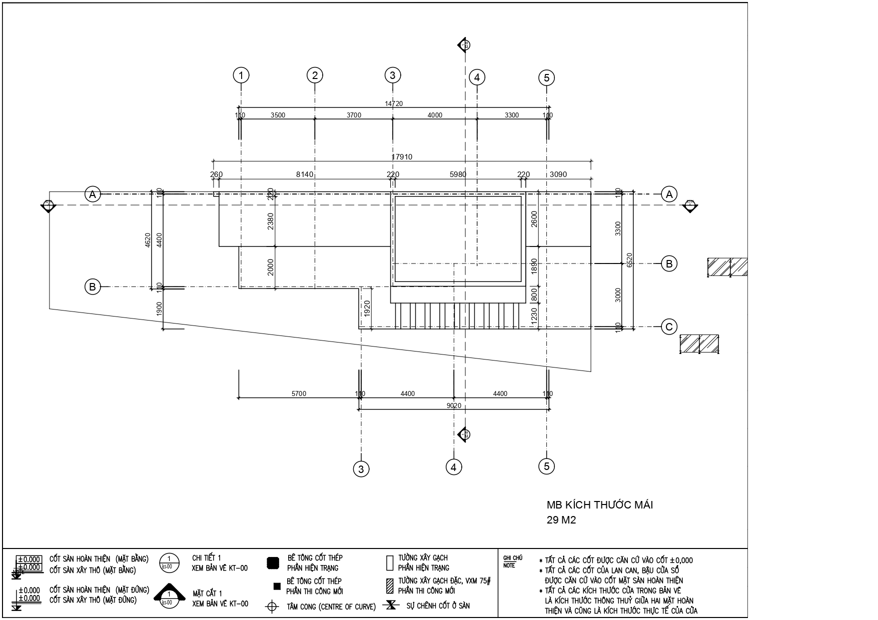 Thiết kế nhà phố hiện đại 1 trệt, 1 lầu, tum và sân thượng độc đáo
