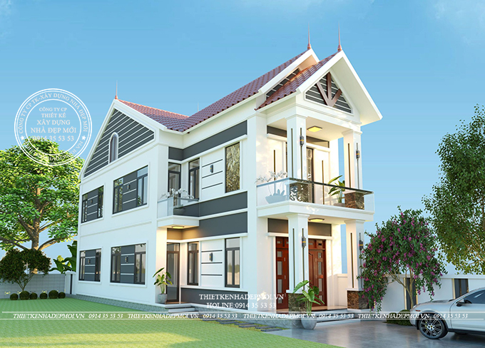 Tổng hợp những mẫu nhà phố 2 tầng hiện đại & mái thái được yêu thích nhất