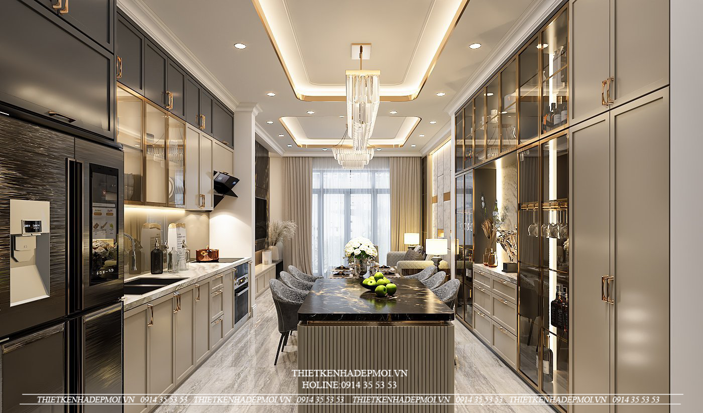 Mẫu nội thất phong cách tân cổ điển sang trọng - đẳng cấp