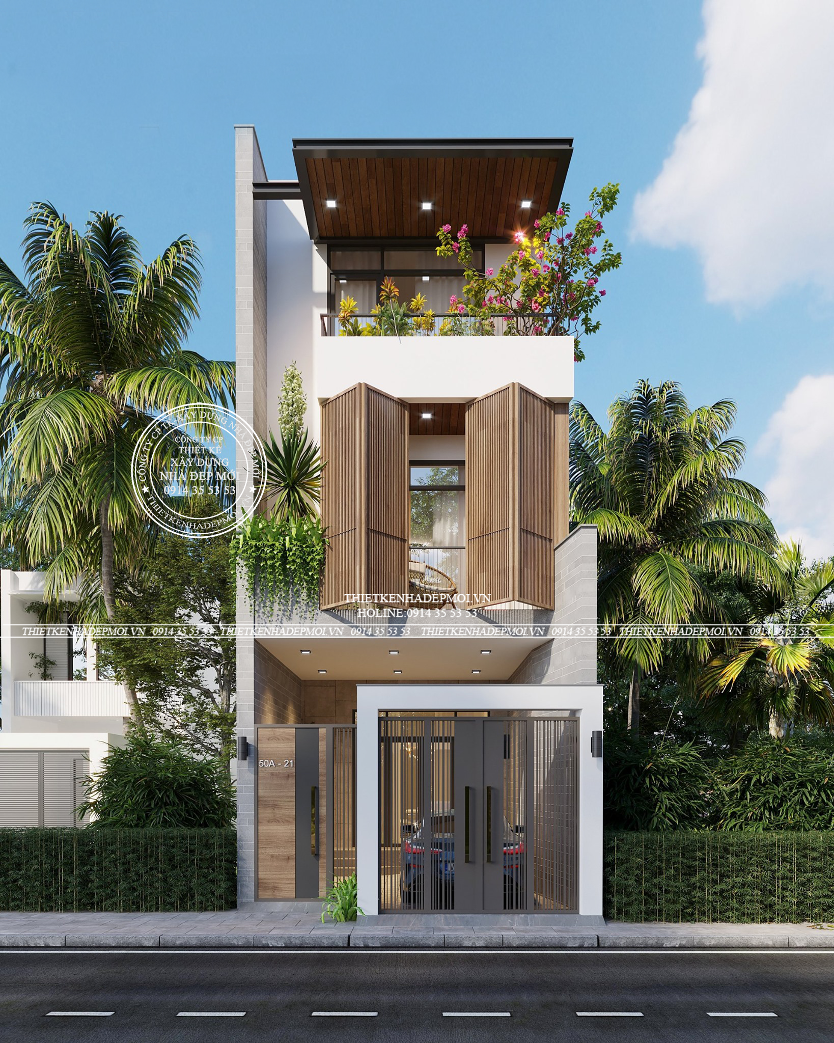 Tổng hợp những mẫu nhà phố 2 tầng hiện đại & mái thái được yêu thích nhất