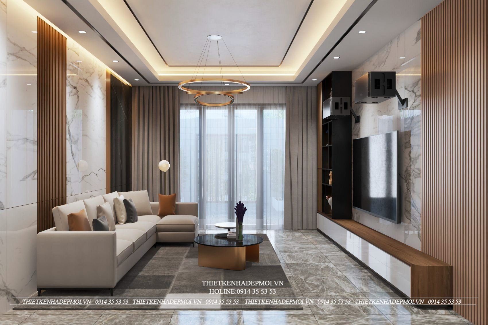 Mẫu nhà phố hiện đại 1 trệt 1 lầu sân thương đẹp hút mắt