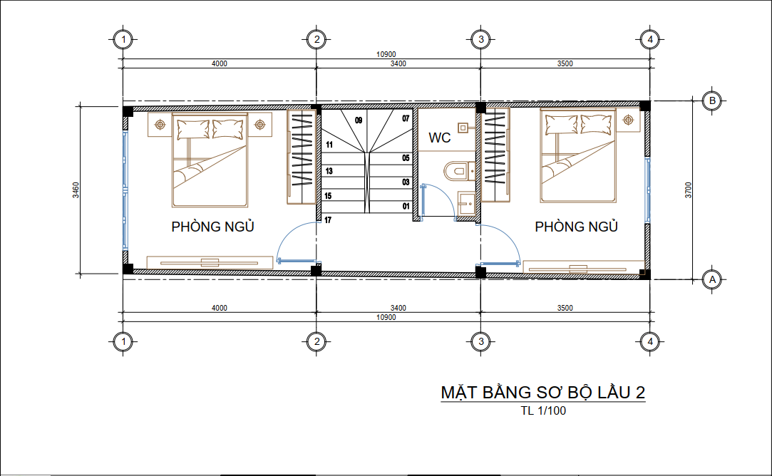 Mẫu nhà phố 1 trệt 1 lửng 2 lầu tum đẹp và sang trọng nhất