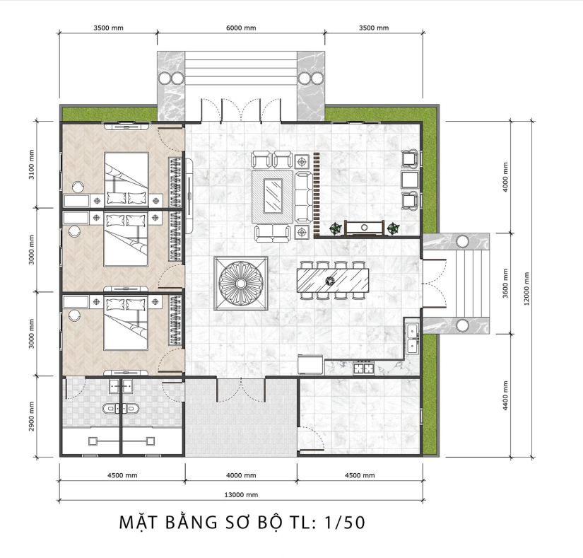 Biệt thự sân vườn mái nhật sang trọng, đẳng cấp