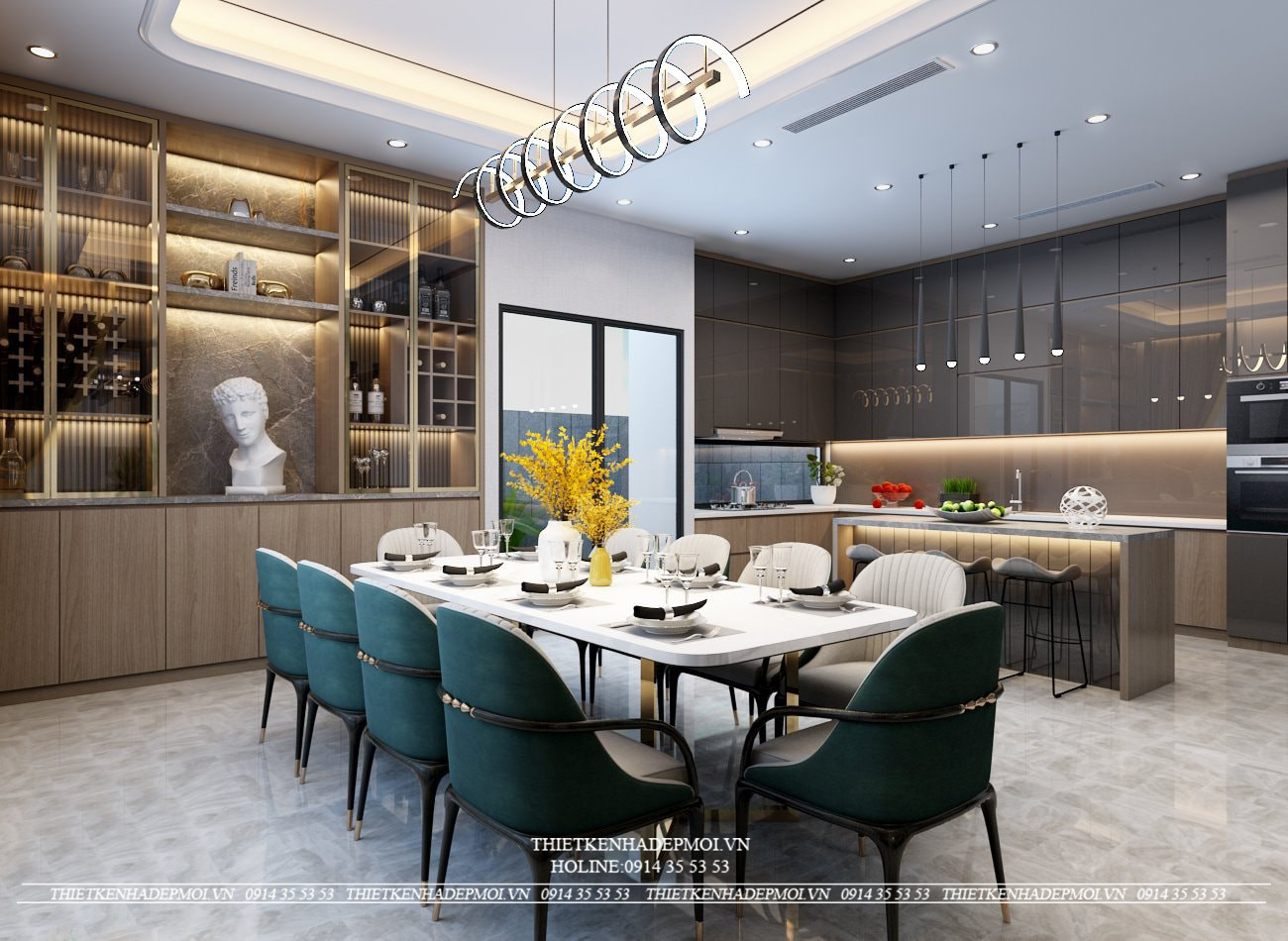 Mẫu nội thất phong cách tân cổ điển