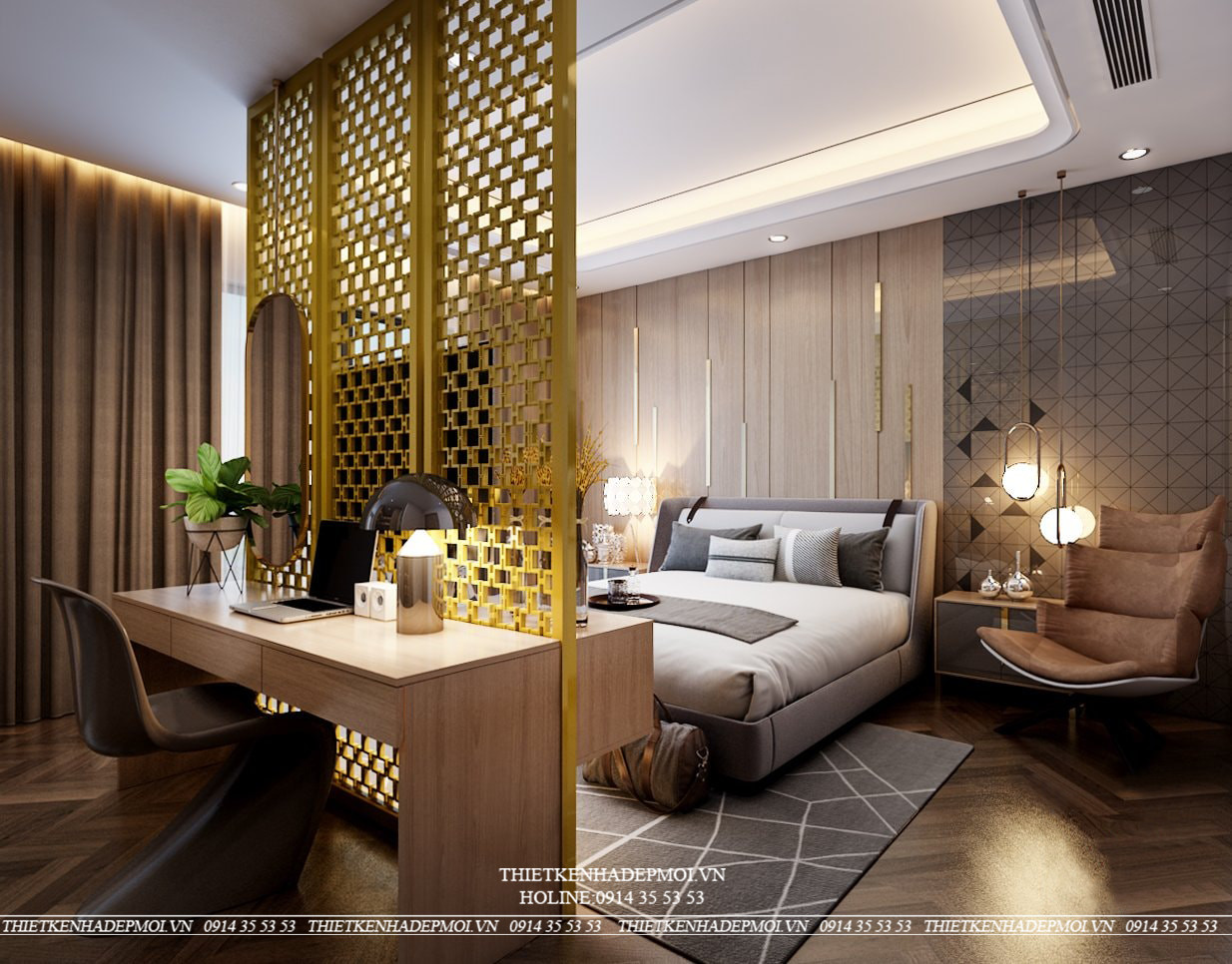 Mẫu nội thất phong cách tân cổ điển
