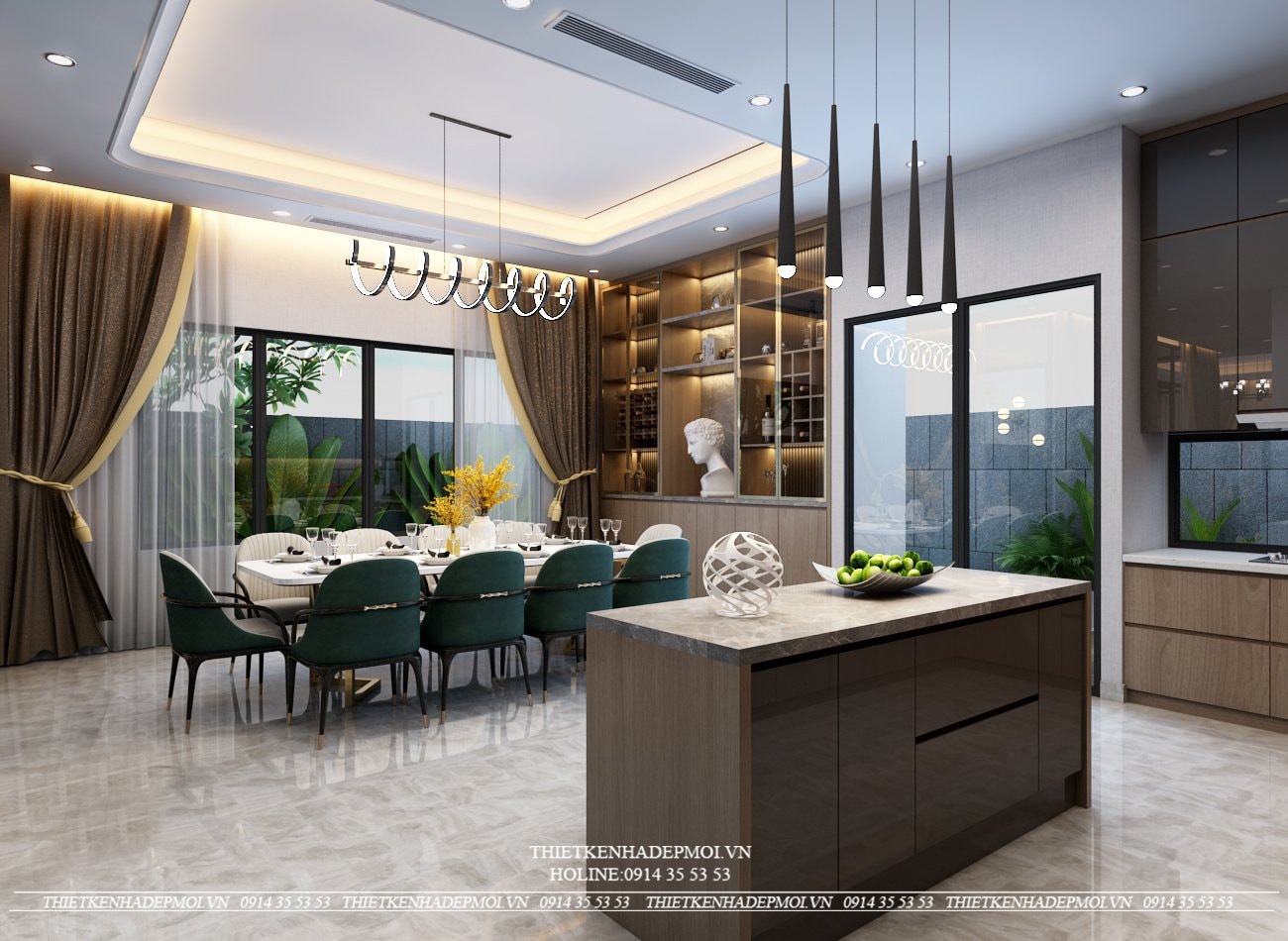 Mẫu nội thất phong cách tân cổ điển