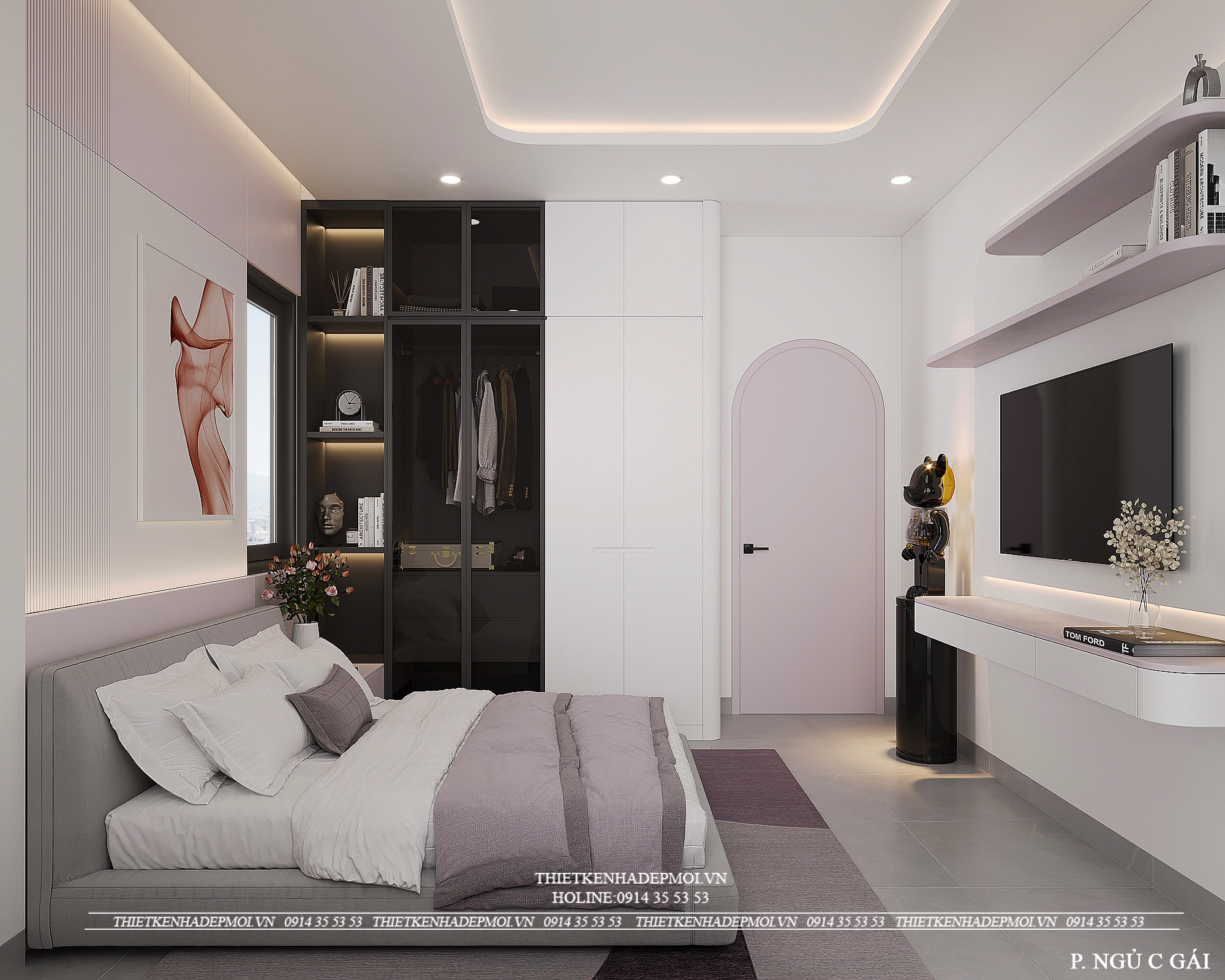 Mẫu nội thất dành cho ngôi nhà 2 mặt tiền