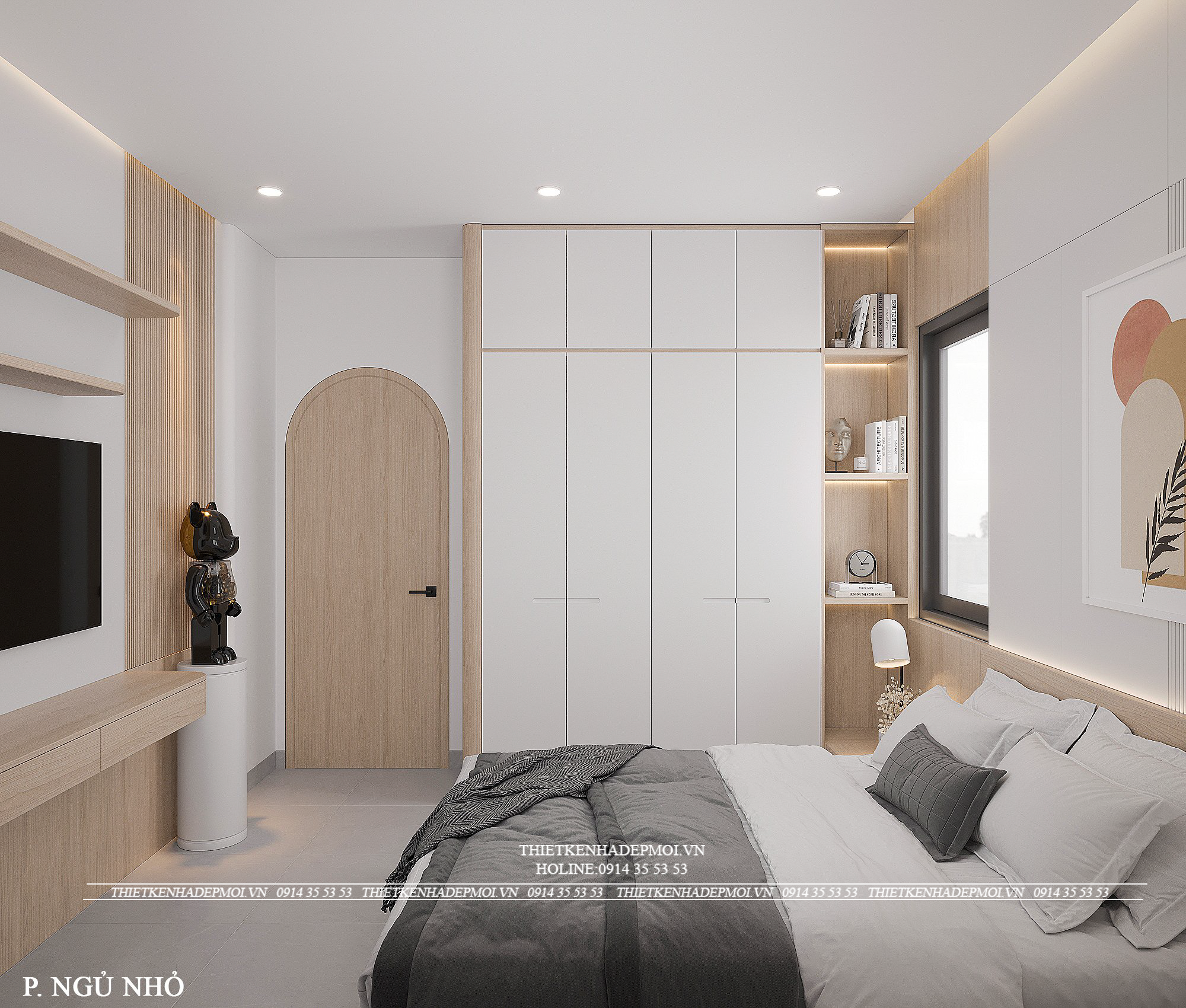 Mẫu nội thất dành cho ngôi nhà 2 mặt tiền