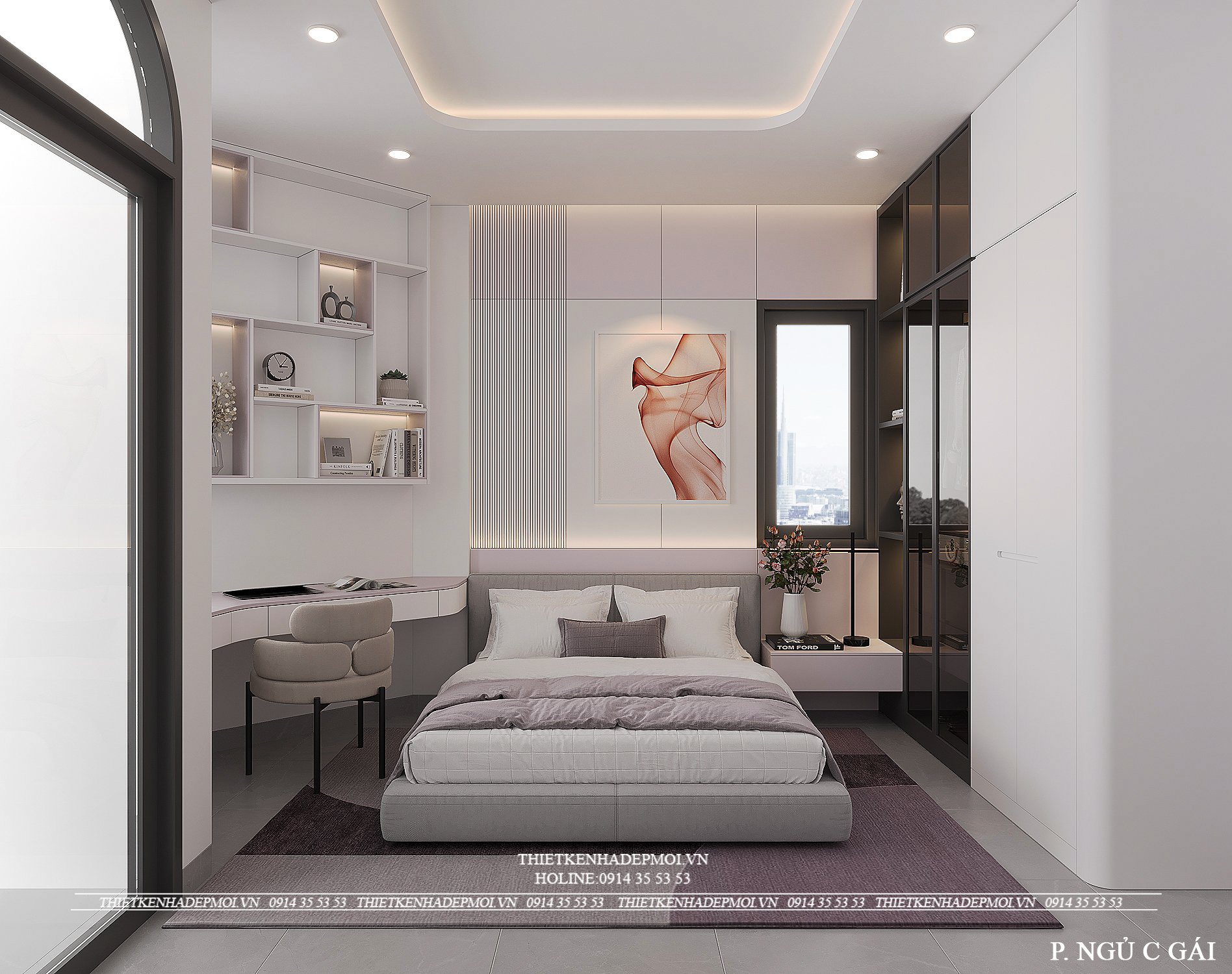 Mẫu nội thất dành cho ngôi nhà 2 mặt tiền