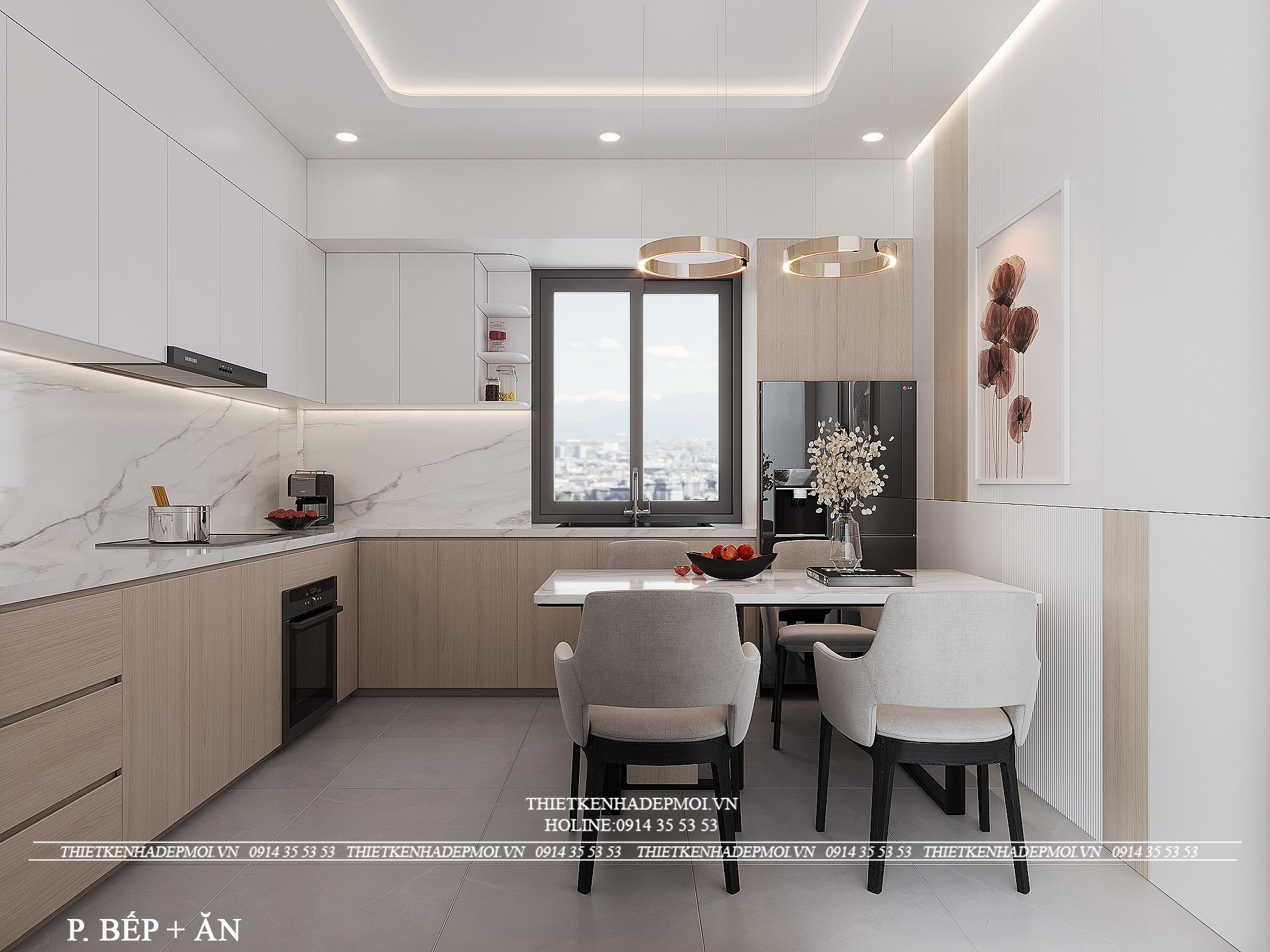Mẫu nội thất dành cho ngôi nhà 2 mặt tiền
