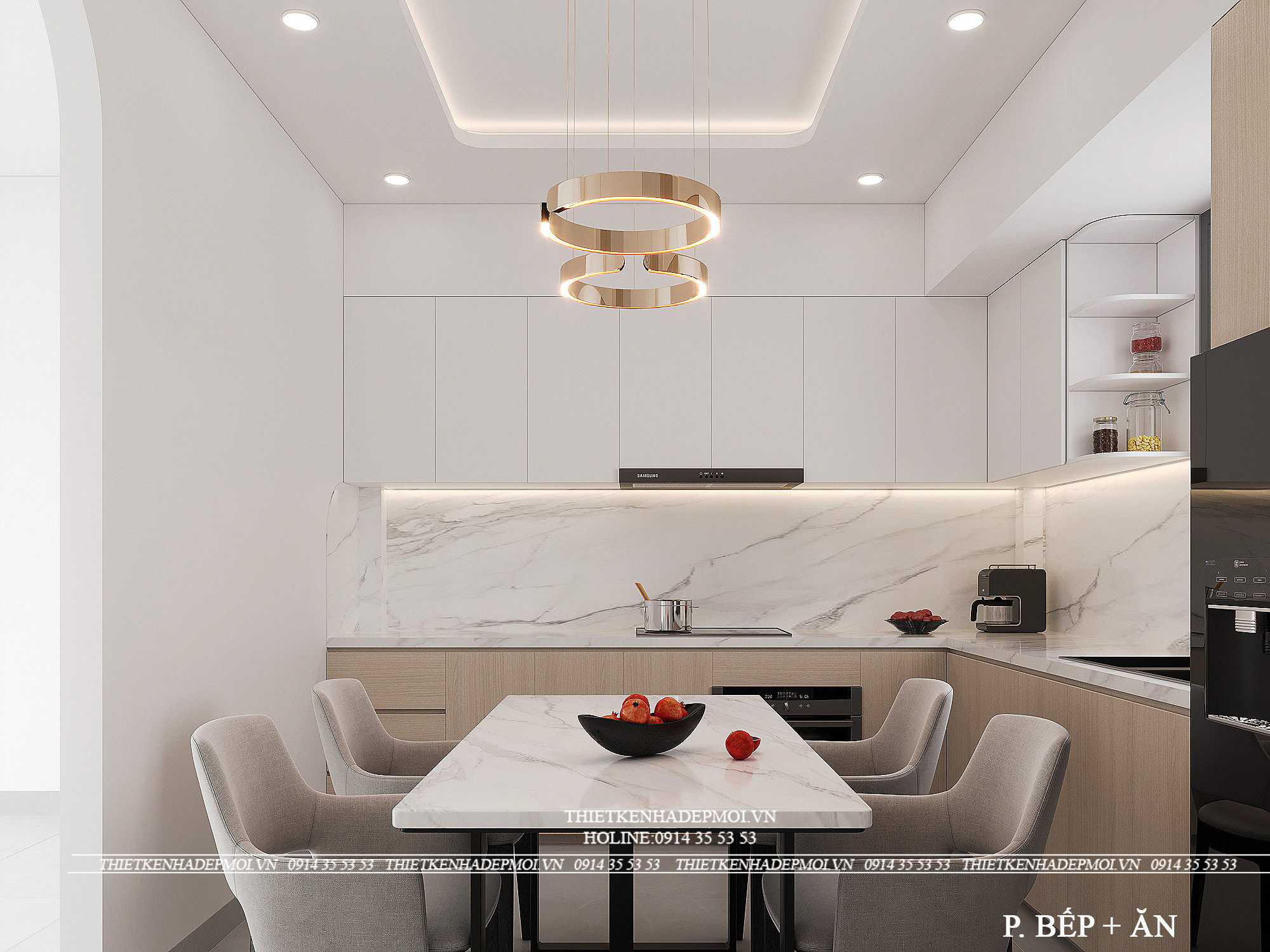 Mẫu nội thất dành cho ngôi nhà 2 mặt tiền