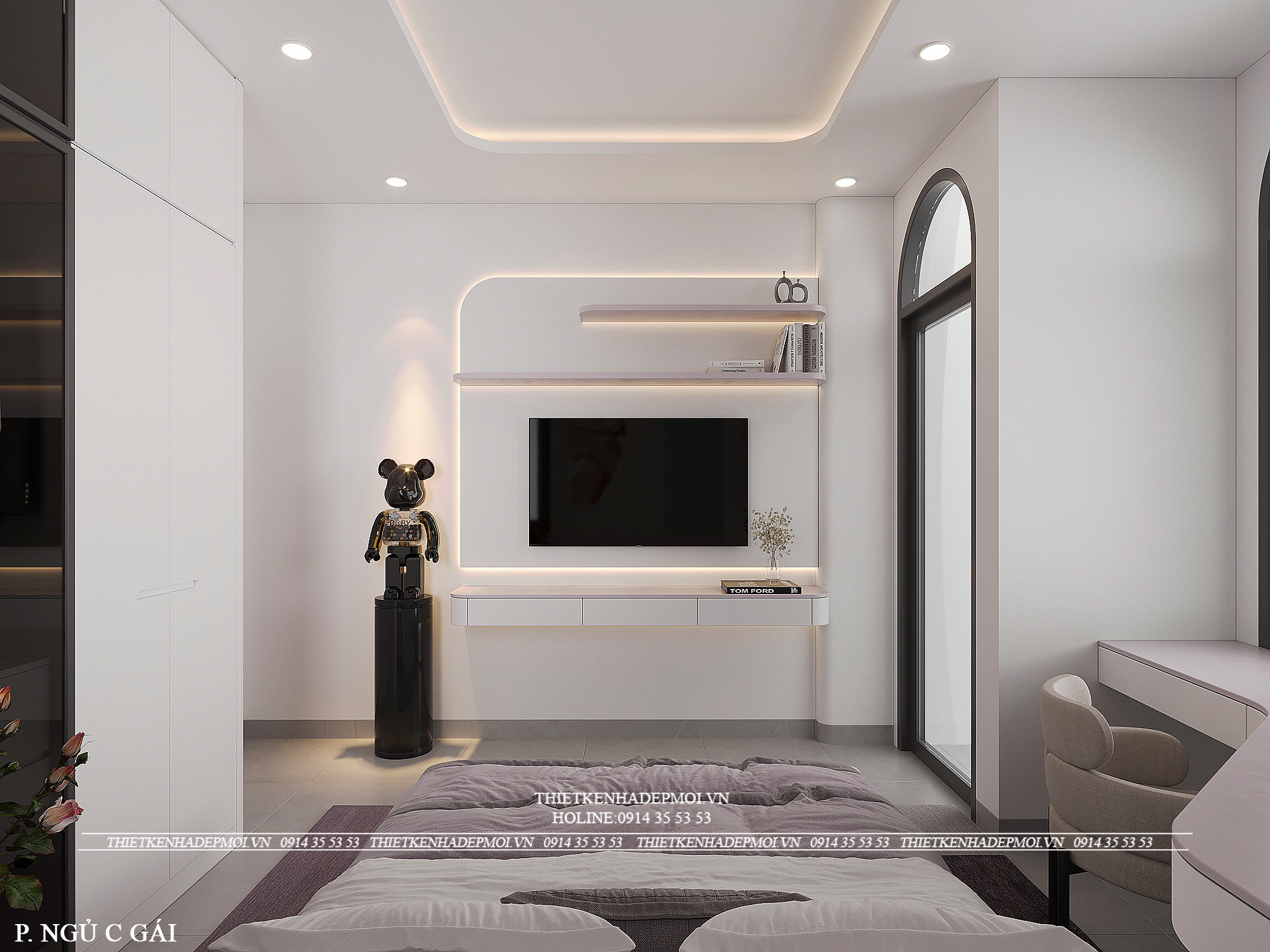Mẫu nội thất dành cho ngôi nhà 2 mặt tiền