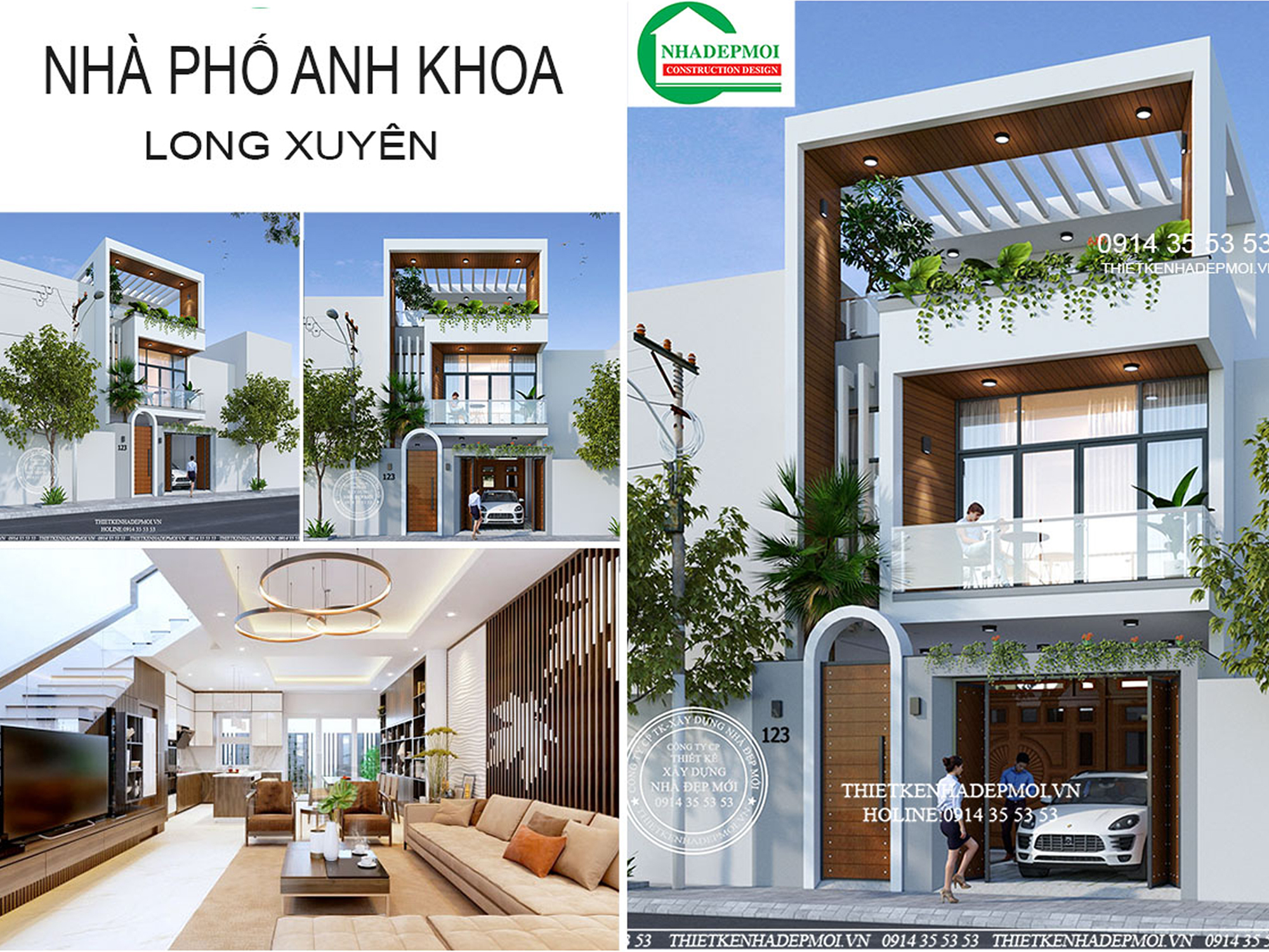 Tổng hợp những mẫu nhà phố 2 tầng đẹp nhất