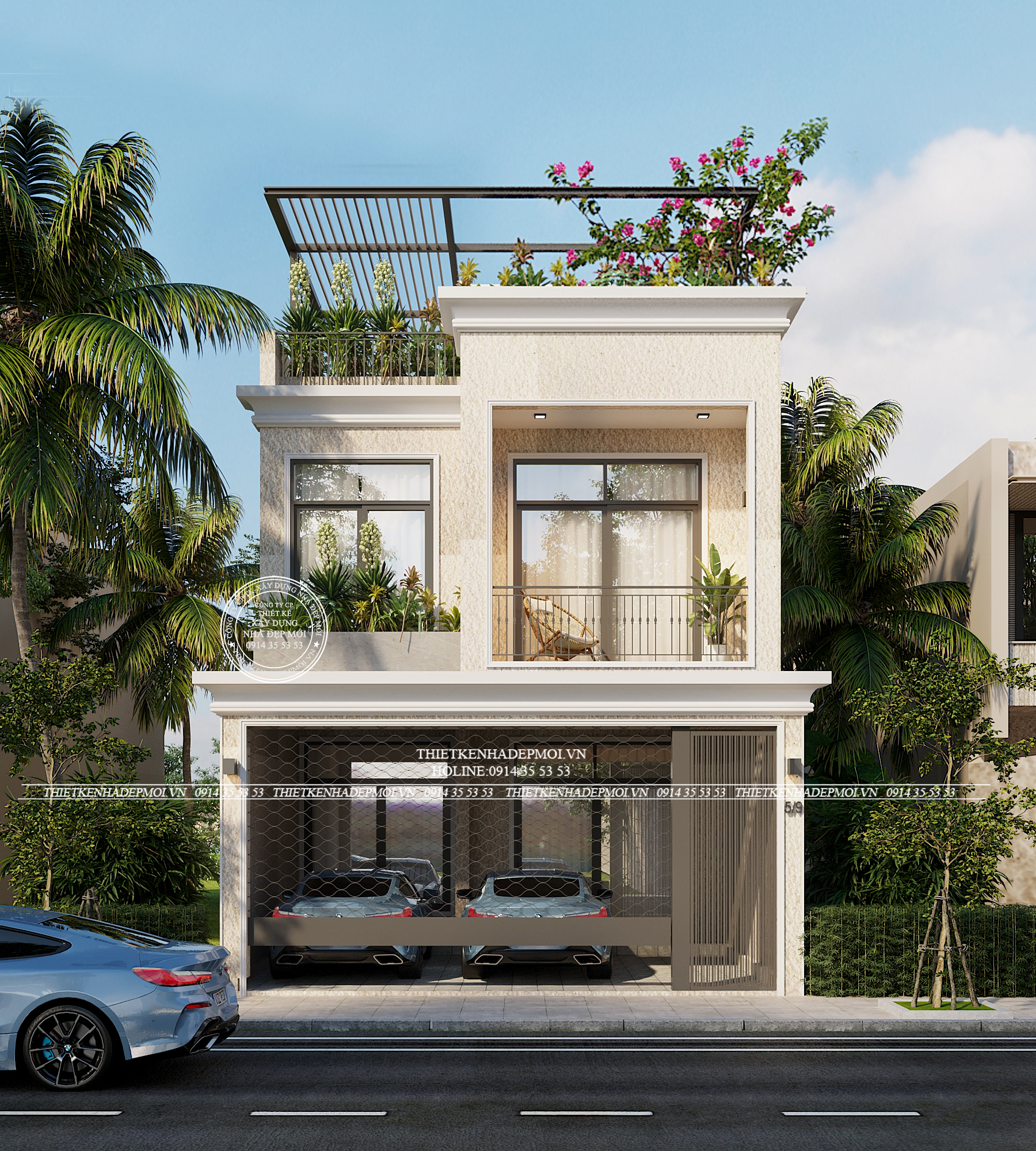 Tổng hợp những mẫu nhà phố 2 tầng đẹp nhất