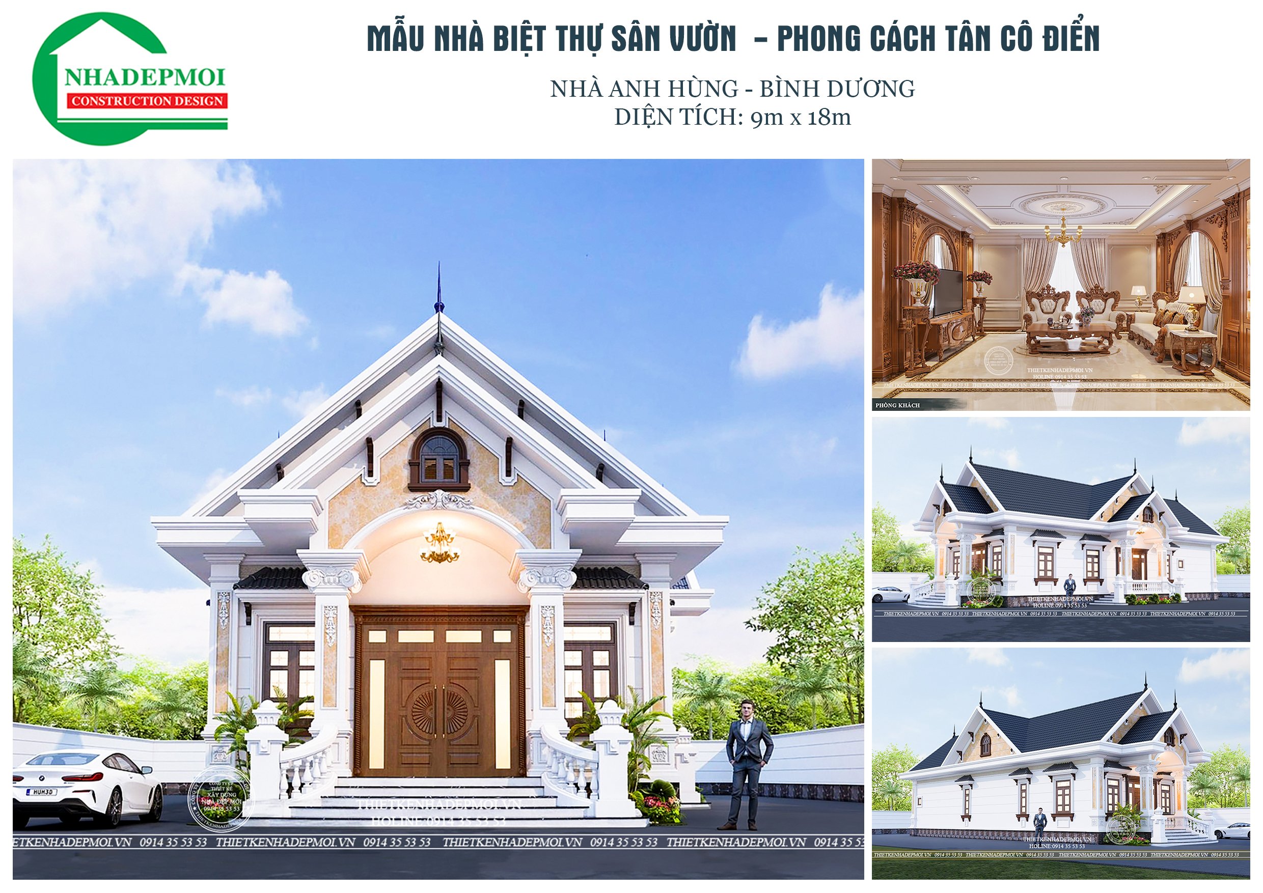 Mẫu mái thái 1 tầng đẹp