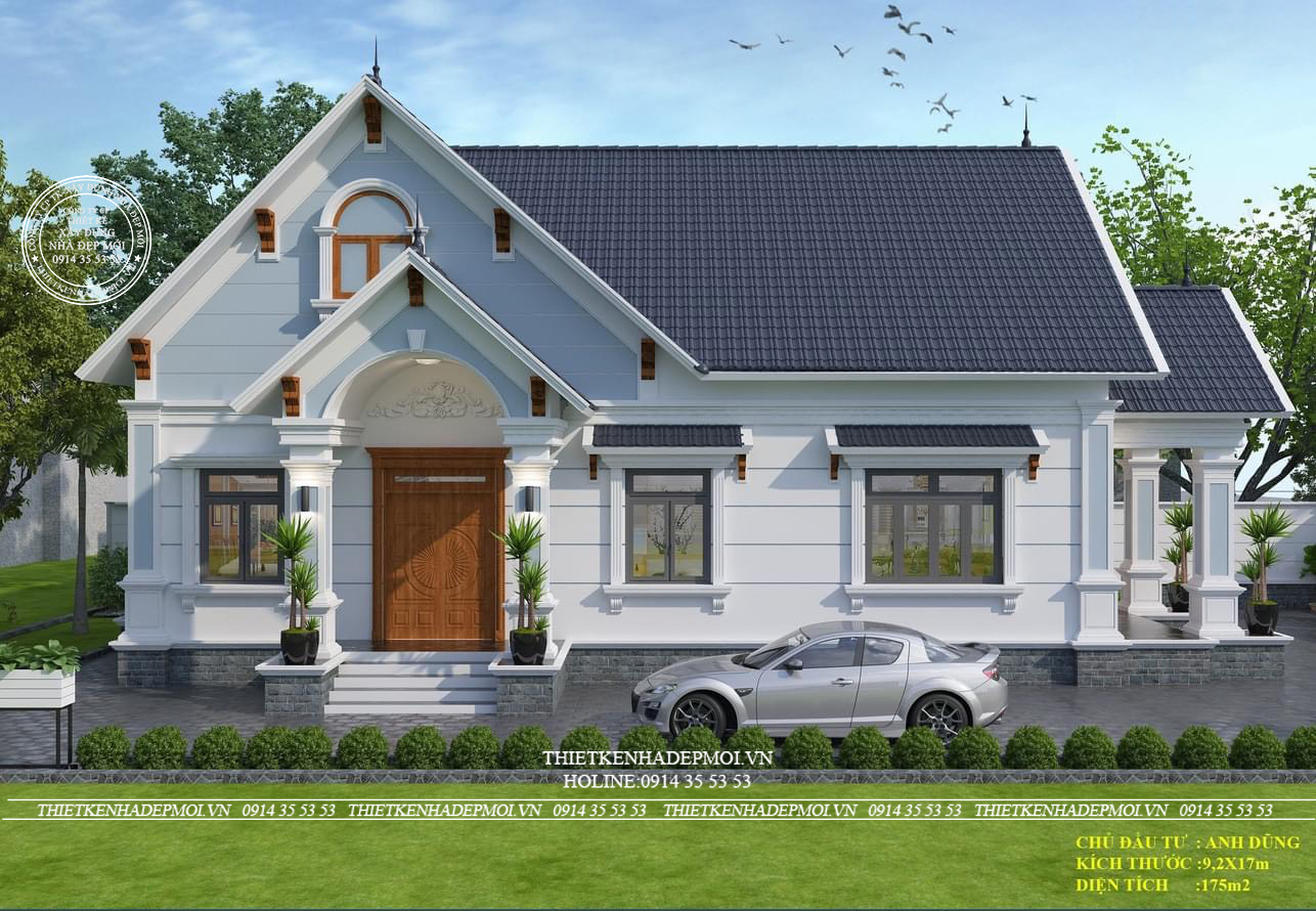 Mẫu mái thái 1 tầng đẹp