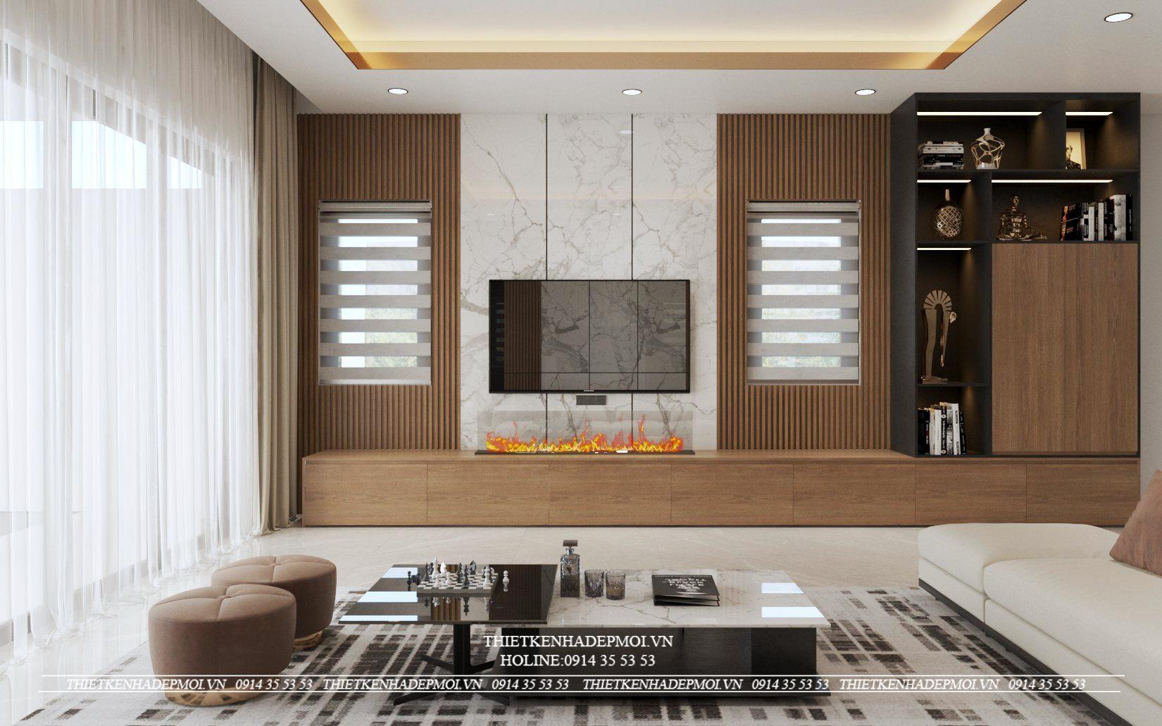 Nội thất nhà phố 2 mặt tiền