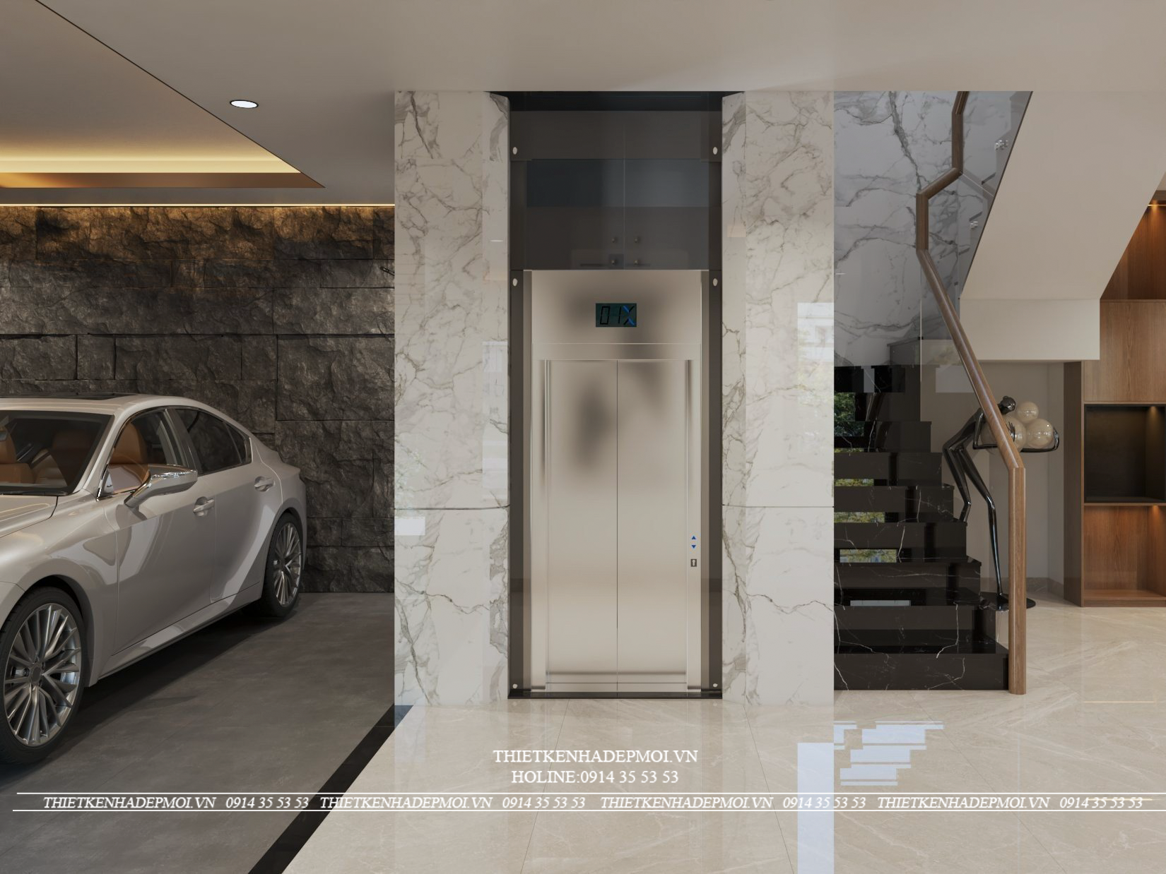 Nội thất nhà phố 2 mặt tiền