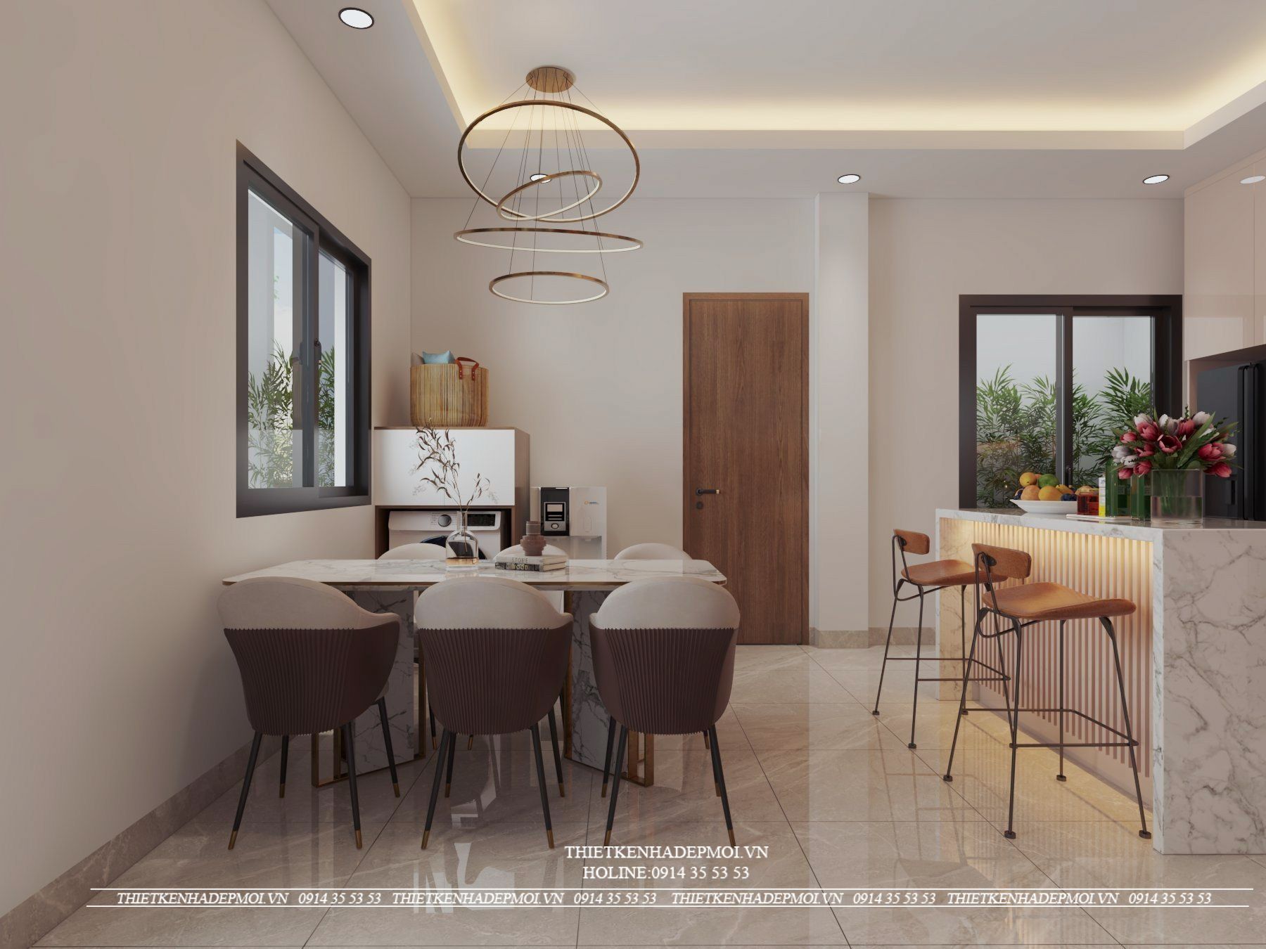 Nội thất nhà phố 2 mặt tiền