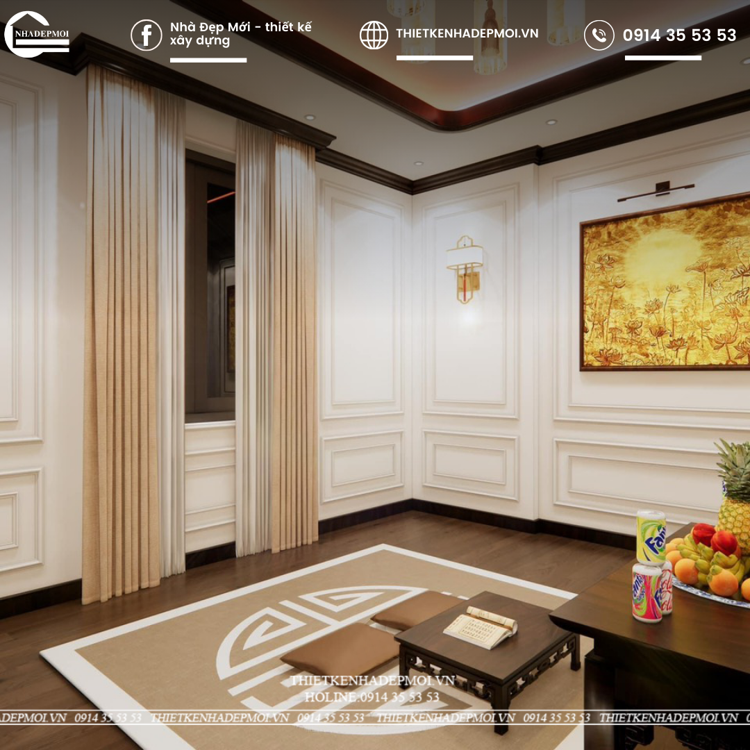 Mẫu biệt thự 2 tầng mái nhật phong cách tân cổ điển được khách hàng ưa chuộng nhất