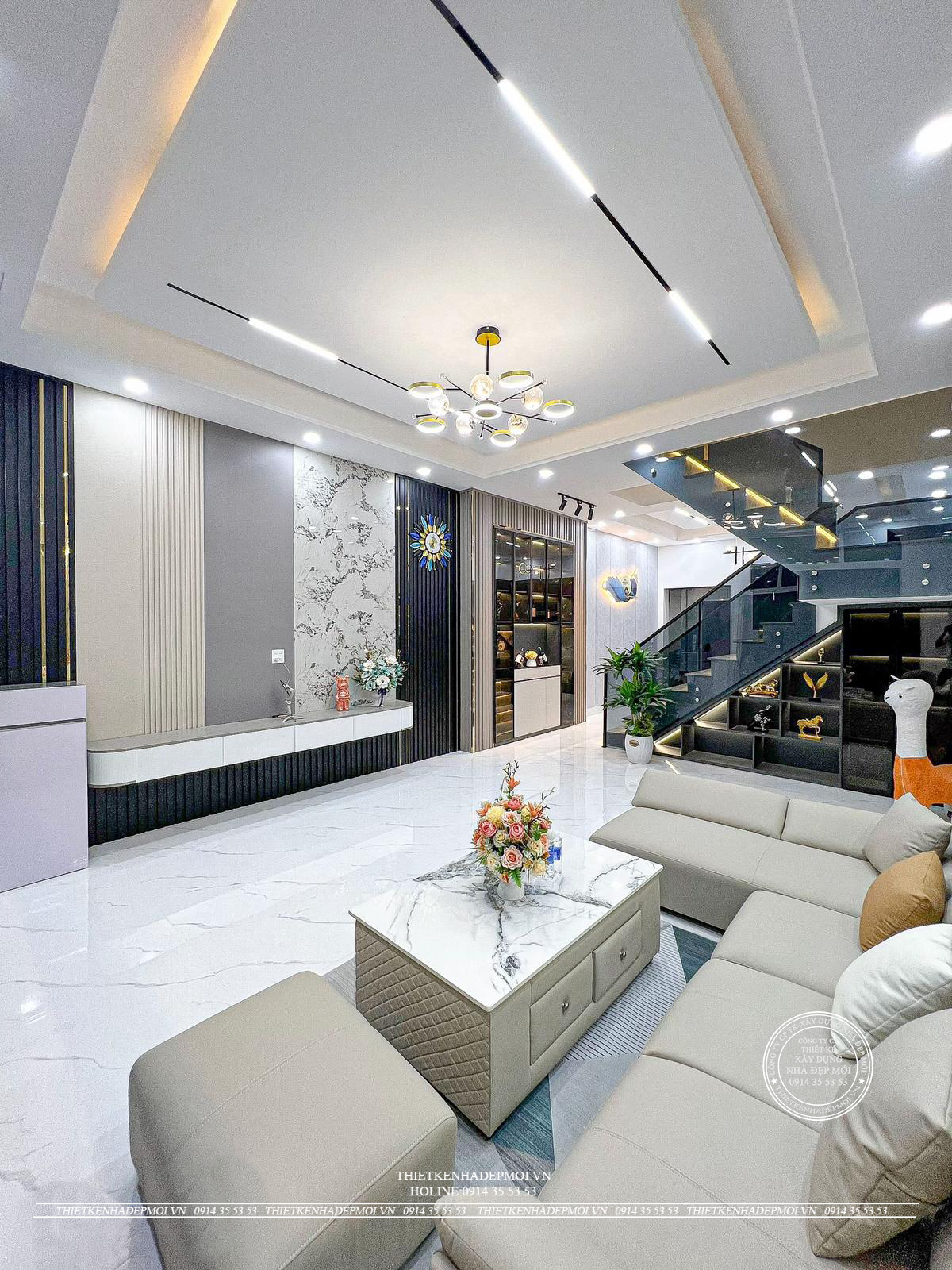 Nhà phố hiện đại 3 tầng