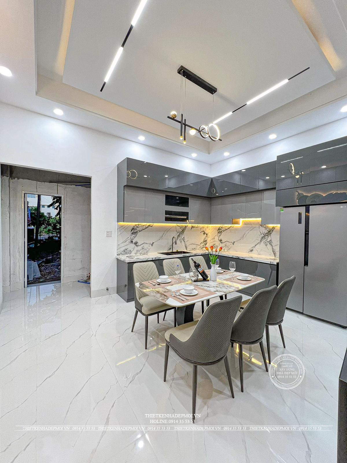 Nhà phố hiện đại 3 tầng