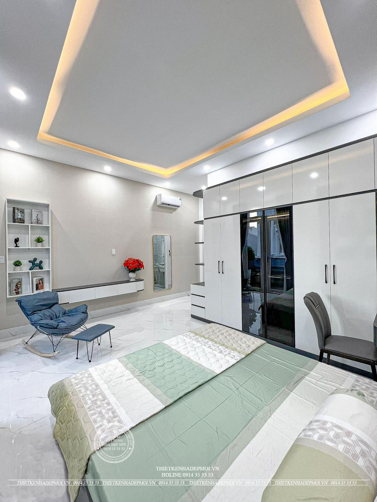 Nhà phố hiện đại 3 tầng