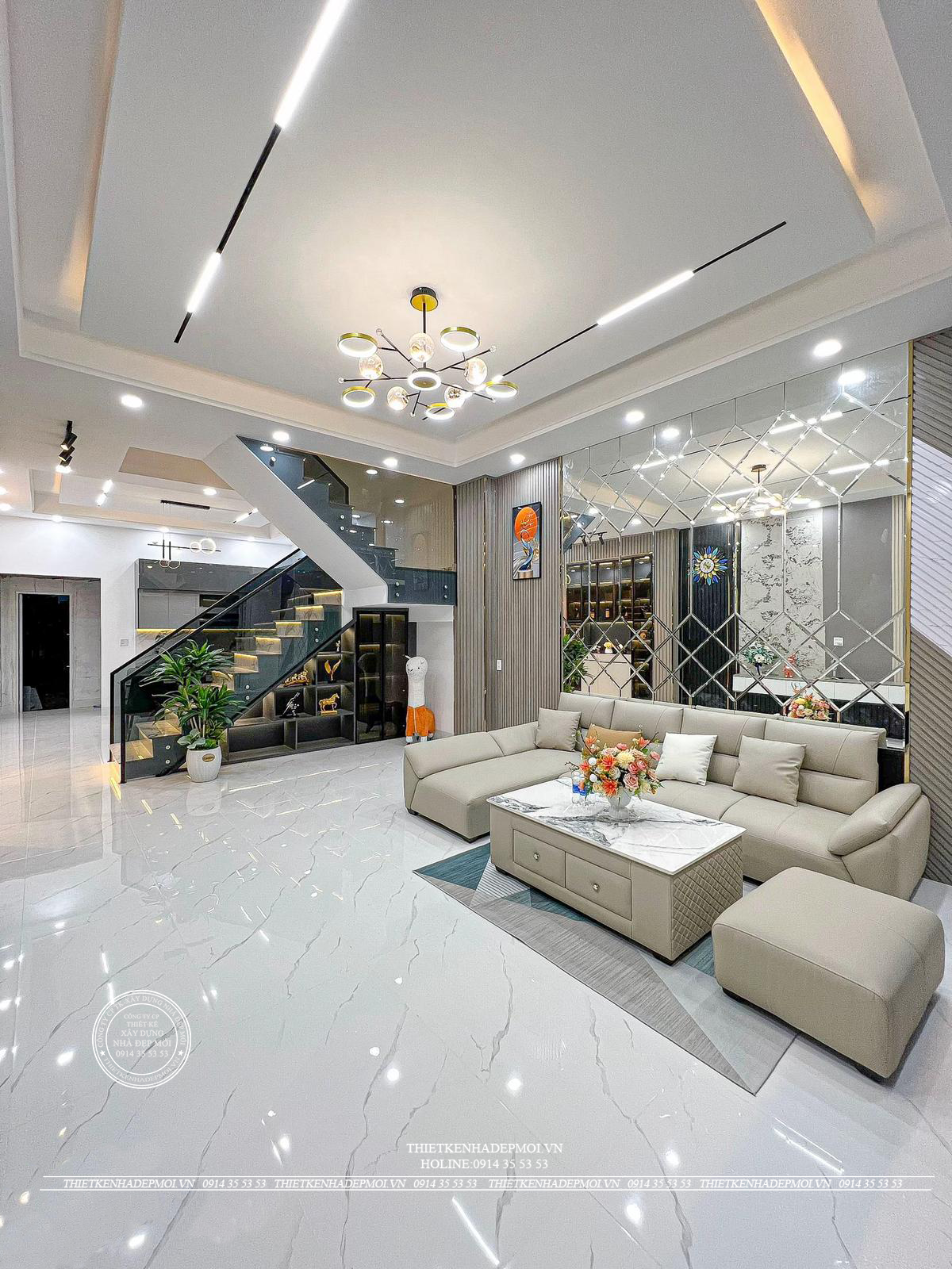 Nhà phố hiện đại 3 tầng