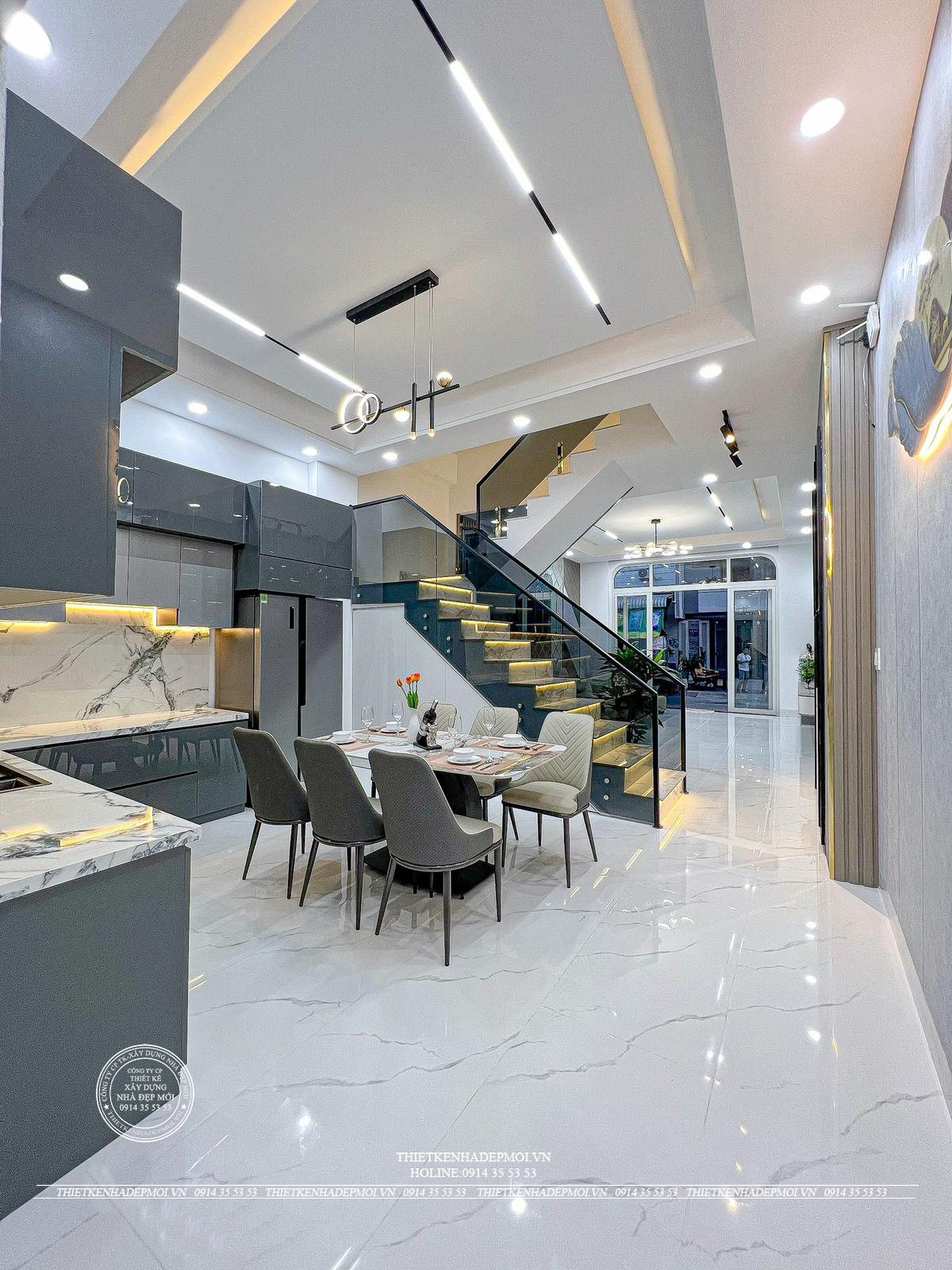 Nhà phố hiện đại 3 tầng