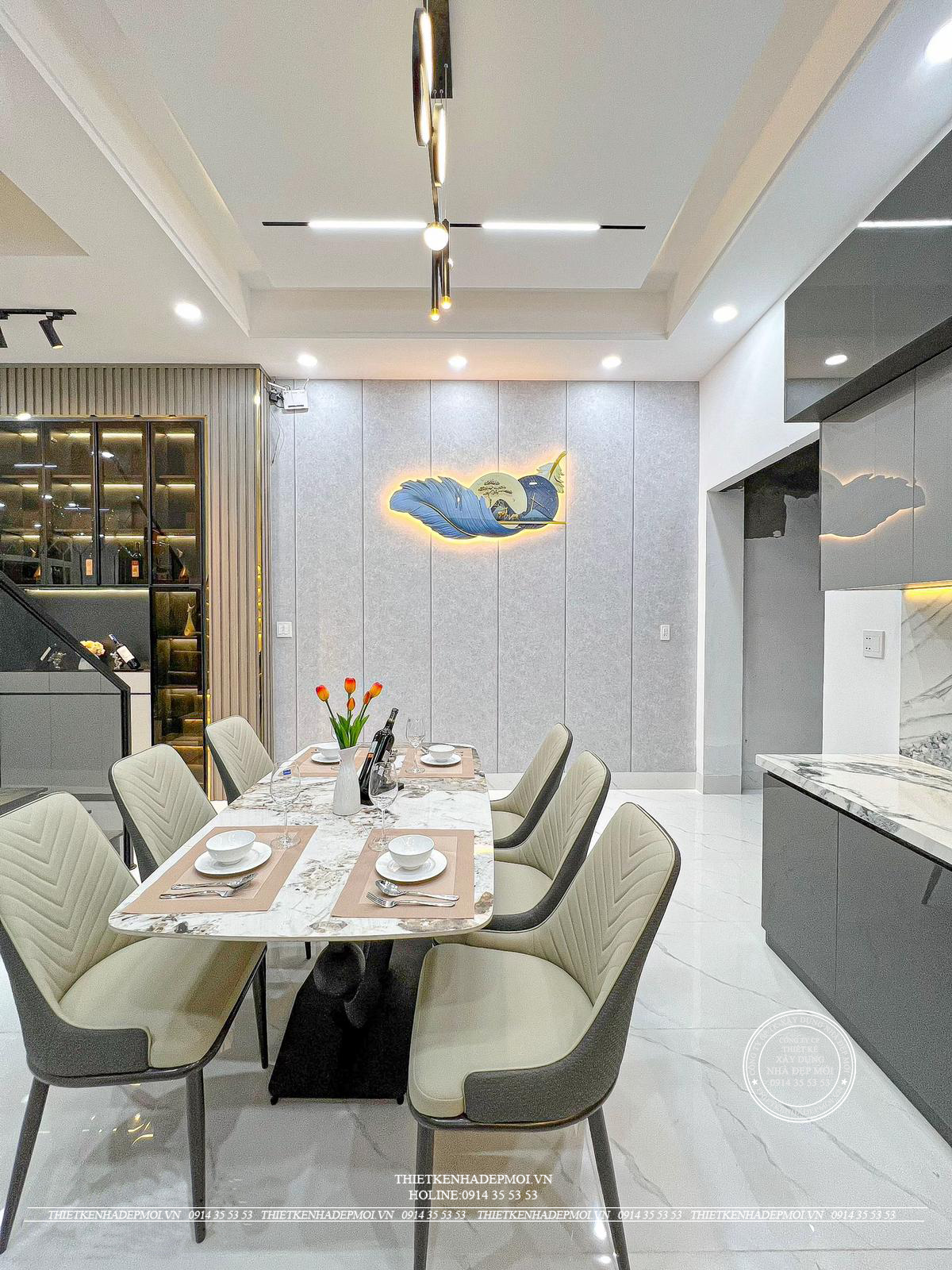 Nhà phố hiện đại 3 tầng