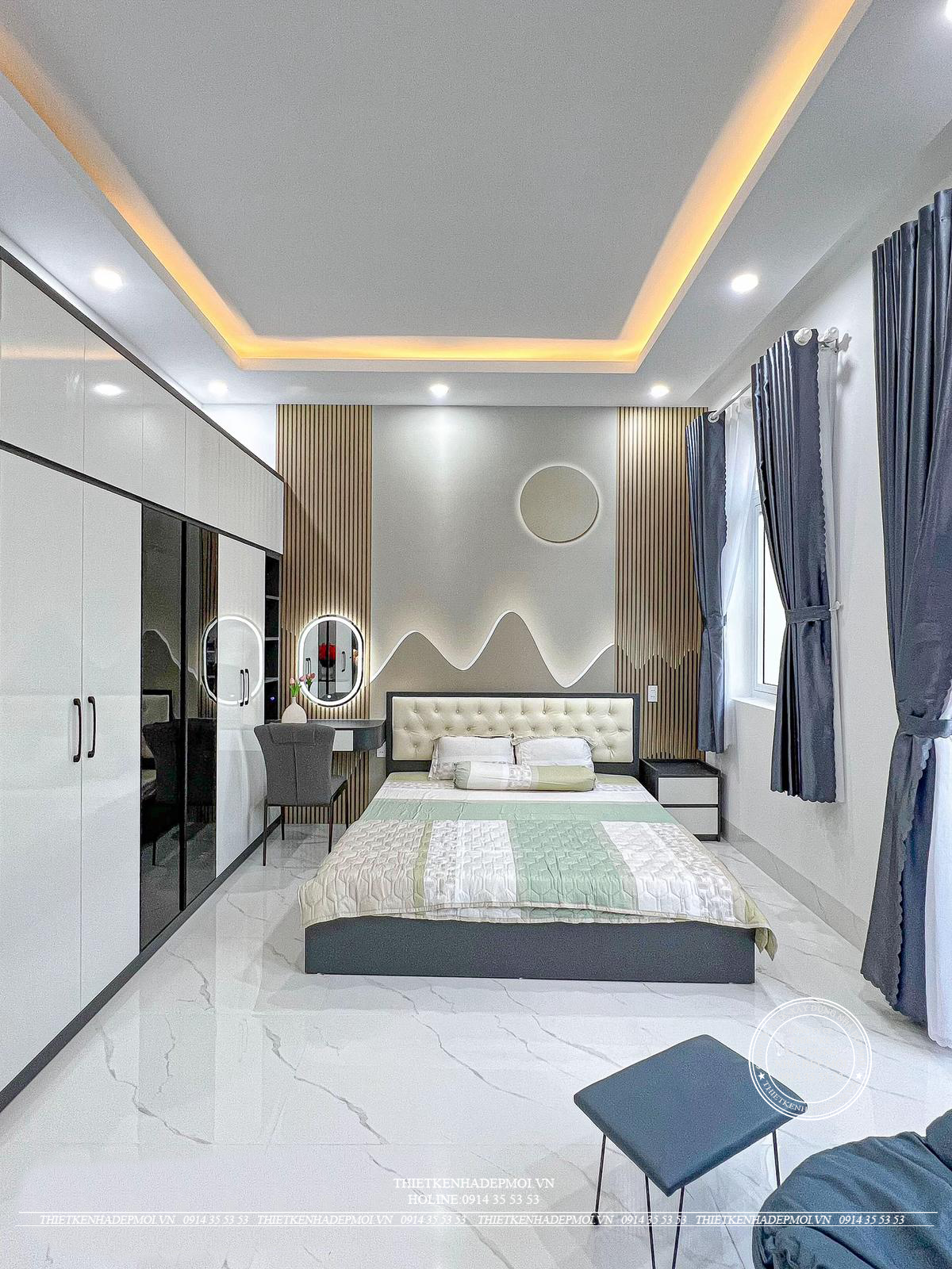 Nhà phố hiện đại 3 tầng