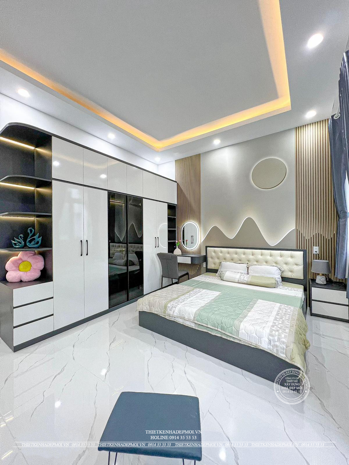 Nhà phố hiện đại 3 tầng