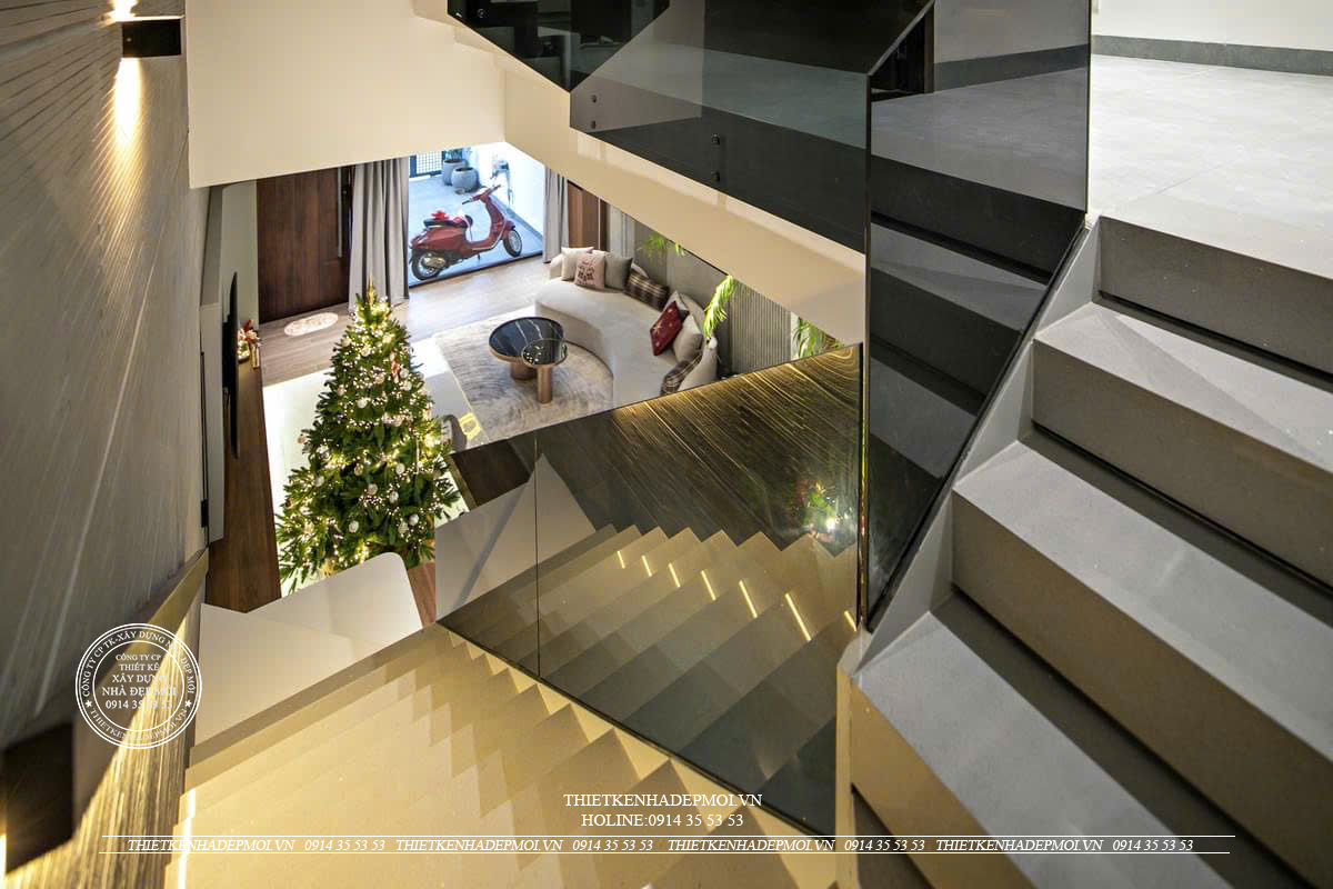 Bàn giao mẫu nhà phố 2 tầng phong cách hiện đại