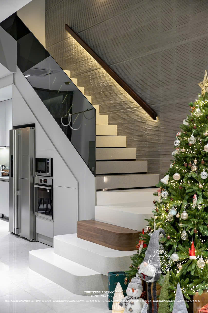 Bàn giao mẫu nhà phố 2 tầng phong cách hiện đại