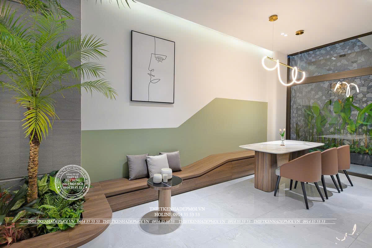 Bàn giao mẫu nhà phố 2 tầng phong cách hiện đại