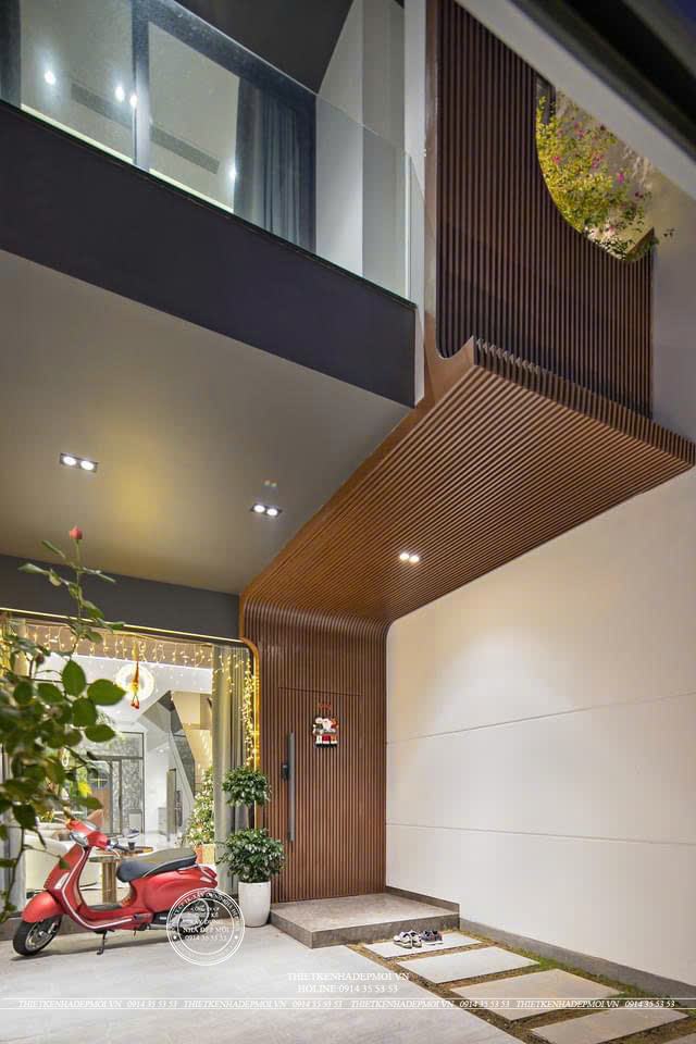 Bàn giao mẫu nhà phố 2 tầng phong cách hiện đại