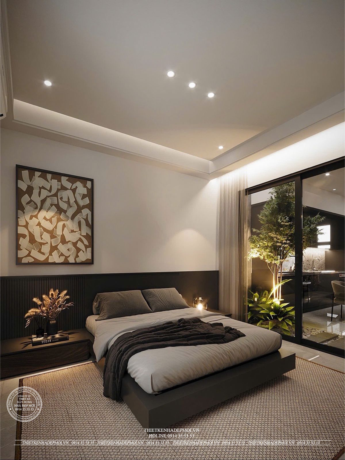 Nội thất nhà phố hiện đại 3 tầng