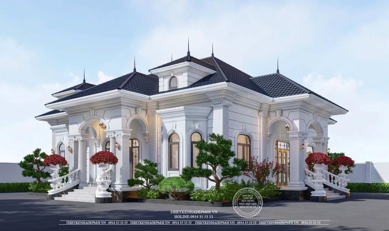 Biệt thự sân vườn mái nhật