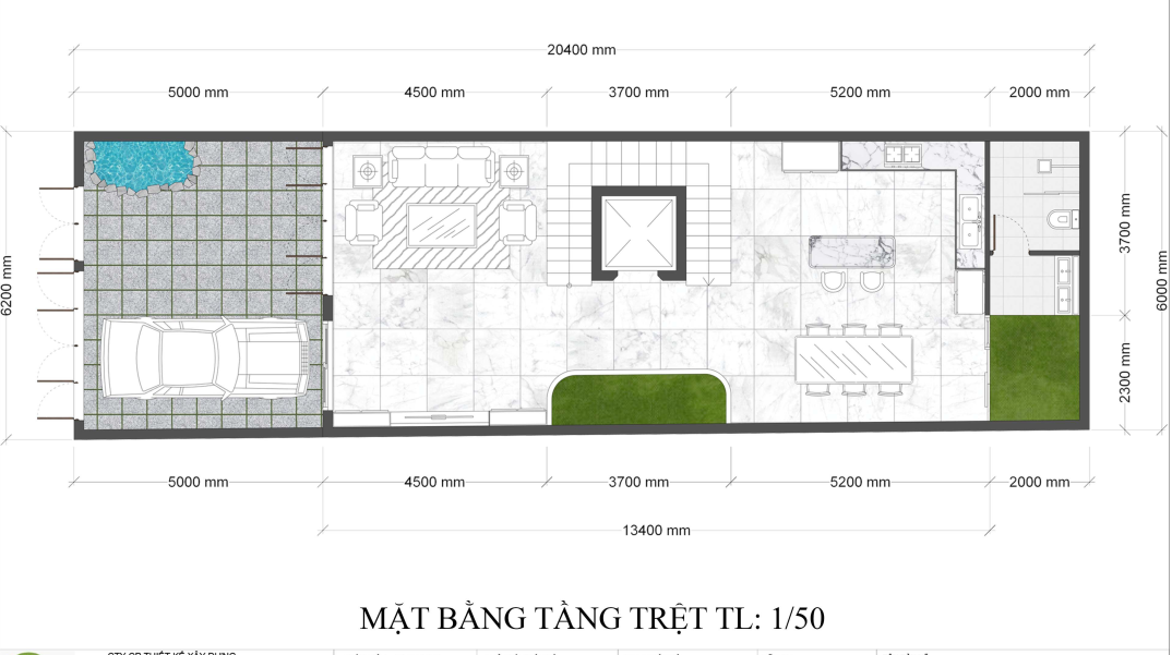 Mẫu biệt thự phố 3 tầng tân cổ điển - vẻ đẹp thanh lịch giữa lòng đô thị