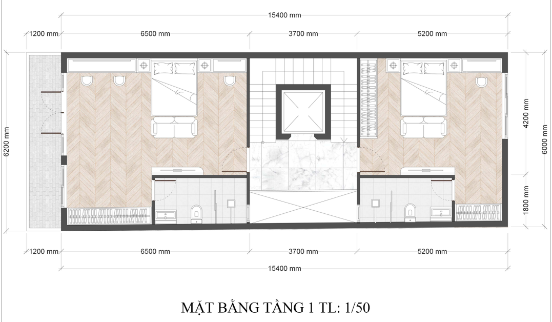 Mẫu biệt thự phố 3 tầng tân cổ điển - vẻ đẹp thanh lịch giữa lòng đô thị