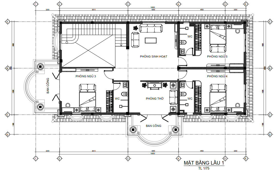 Biệt thự 2 tầng tân cổ điển - vẻ đẹp sang trọng và đẳng cấp vượt thời gian