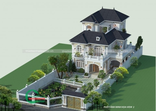 Công ty thiết kế biệt thự đẹp tại bến tre trọn gói - giá rẻ