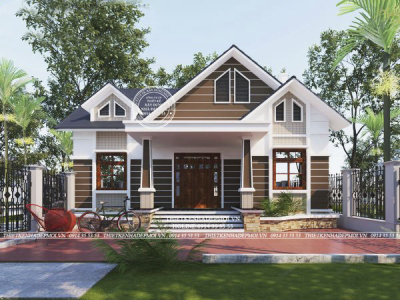 Bảng thiết kế nhà cấp 4 110m2 3 phòng ngủ.