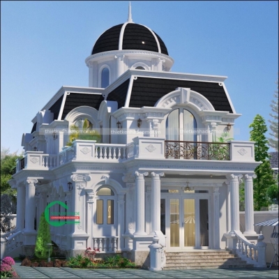 Mẫu biệt thự cổ điển châu âu đẹp ở tiền giang