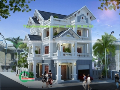 Biệt thự mái thái 3 tầng tại bình phước.