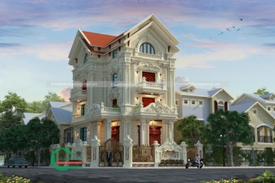 Biệt thự phố 3 tầng 2 mặt tiền 1 trệt 2 lầu 1 tum anh tạo