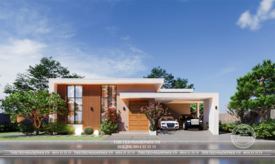 Biệt thự sân vườn hiện đại 1 tầng anh cảnh – long an