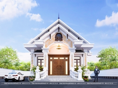 Biệt thự sân vườn mái thái